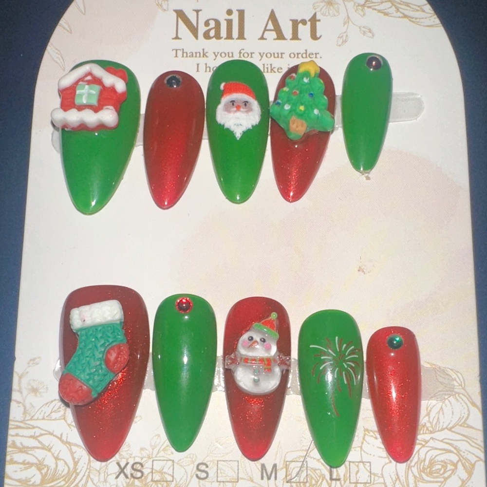 Festive Christmas Nail Art Set